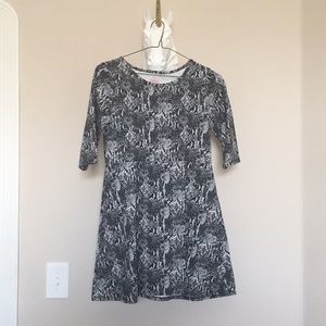 Midi Snake-Look Print Dress